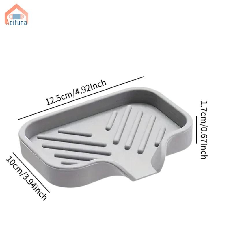 Hộp đựng bát đĩa xà phòng Dụng cụ sắp xếp nhà bếp cho xà phòng bát đĩa / miếng bọt biển / bàn chải Khay bồn rửa nhà bếp cho mặt bàn Vòi sen quầy phòng tắm