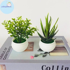 Pufangbliss Nhân Tạo Nhỏ Mô Phỏng Cây Chậu Cây Văn Phòng Bàn Đồ Trang Trí VN