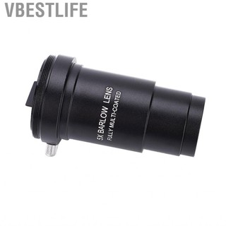 VBESTLIFE Ống kính Barlow Hợp kim nhôm 5x Đa lớp Độ phóng đại 1,25 5X