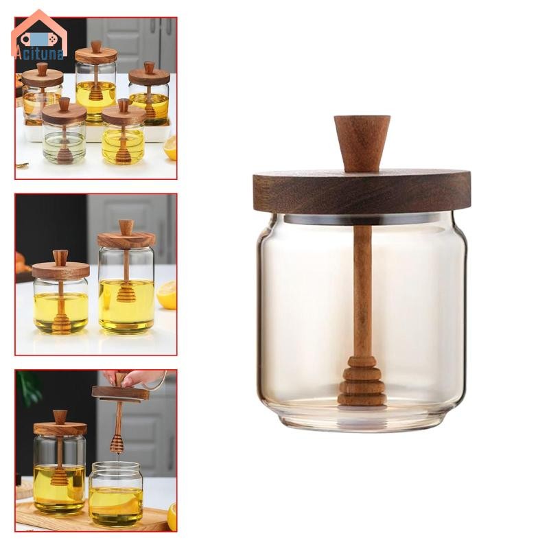 Mật Ong Thủy Tinh Lọ Mật Ong Trong Suốt Bảo Quản Mật Ong Hộp Đựng Nước Ngọt Văn Phòng Xi-rô Bàn Ăn