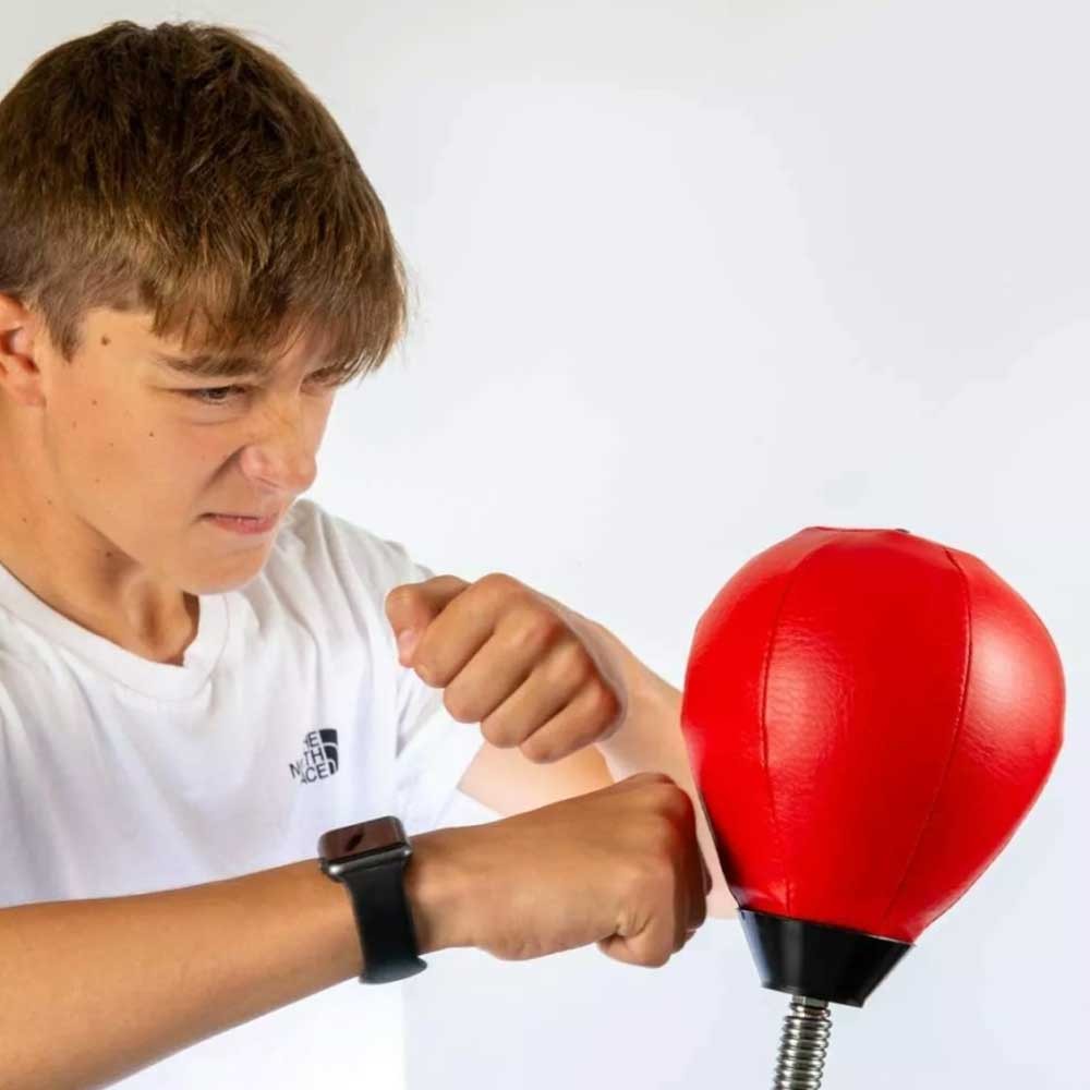 Tabletop Desktop Mini Punching Bag Boxing Bag Punch Ball Stress Relief Red