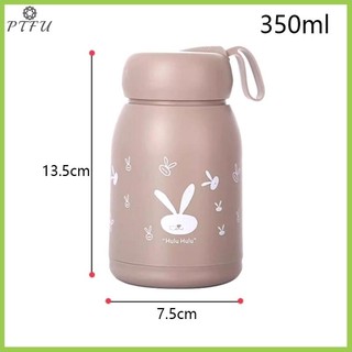 PTFU Hoạt Hình Dễ Thương Uống Thủy Tinh Ấm Siêu Tốc Di Động Trường Học Cốc Nước Tại Nhà Văn Phòng Nữ Cà Phê Chai Cho Bé Gái Trẻ Em Quà Tặng Mới