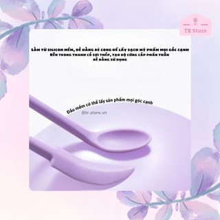 [Bộ 3 cây] Dụng cụ muỗng lấy mỹ phẩm silicon 2 đầu tiện lợi đủ kích thước tái sử dụng