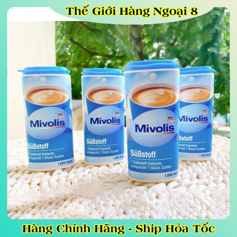 ĐƯỜNG ĂN KIÊNG MIVOLIS Substoff CHO KETO, DAS TIỂU ĐƯỜNG HỘP 1200 VIÊN của Đức -Date Mới Đủ Bill