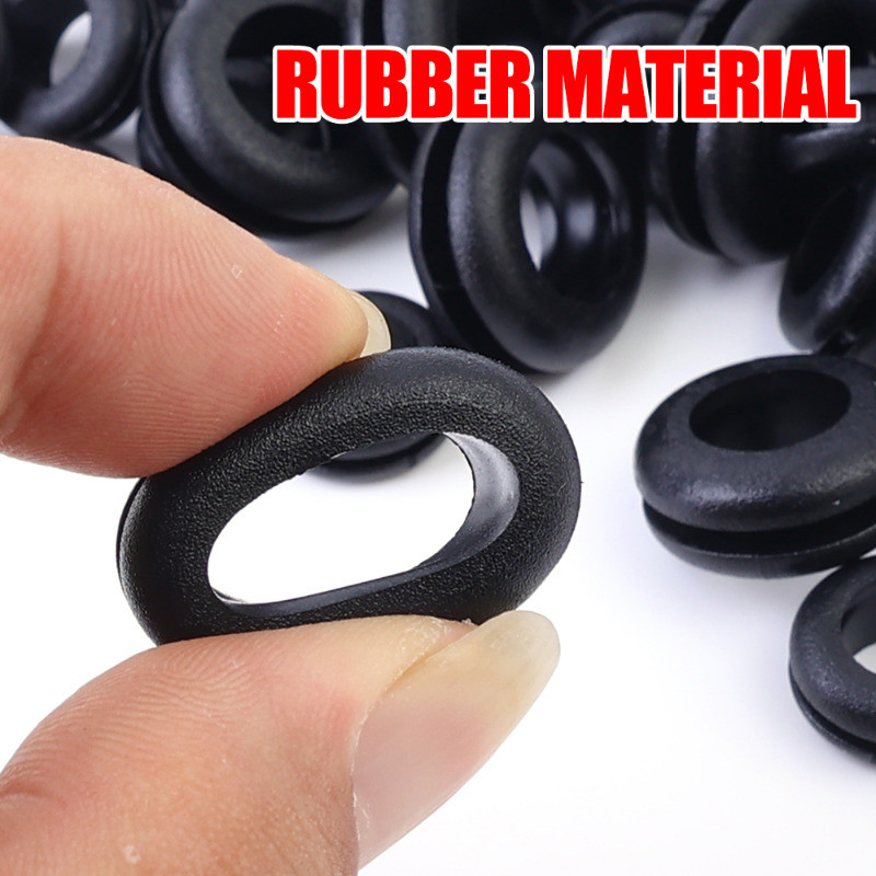Vòng đệm cao su vòng chữ O 20 / 40 CÁI - Đen 8MM 10MM 12MM 14MM Dây hai mặt Grommet - Gioăng điện - Dụng cụ bảo vệ con dấu cáp