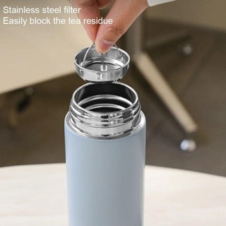 Cốc giữ nhiệt thông minh MARBLEM, Bình bỏ túi chống rò rỉ bằng thép không gỉ, Cốc cà phê Mini Hiển thị nhiệt độ Bình nước cách nhiệt 200ML