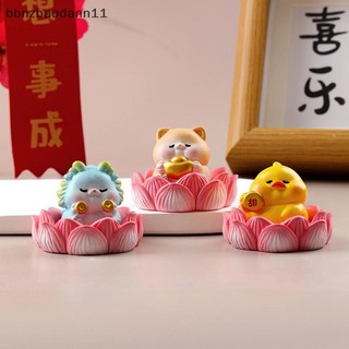 [Bbnzdd] 1 Phụ kiện bàn trang trí nhà cửa Các bức tượng nhỏ Mô phỏng hoạt hình dễ thương Lotus Động vật nhỏ Đồ trang trí cảnh quan vi mô BVAH