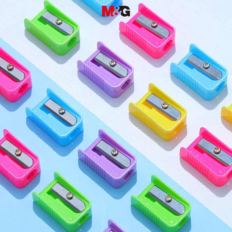 Máy Mài Mini M&G 1 Lỗ Đơn 8 mm-Aperture Màu Sắc Ngẫu Nhiên Di Động Bền Bút Chì Mài 1PC