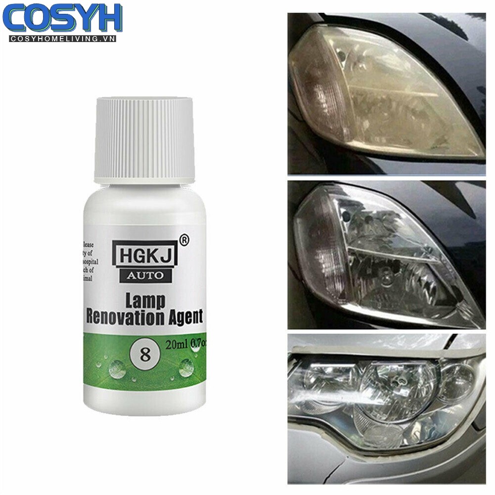 [Cosyh] 20ml HGKJ 8 S Đèn pha đánh bóng xe hơi Cải tạo phục hồi Ba Lan