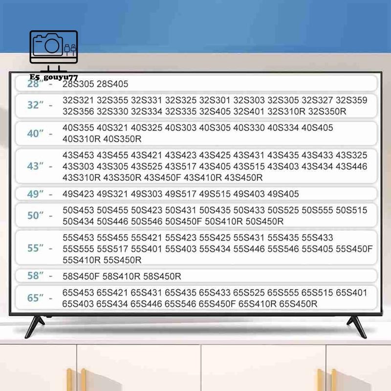 Gouyu77 Giá đỡ tivi TCL 28-65 inch cho Roku, thay thế bằng ốc vít