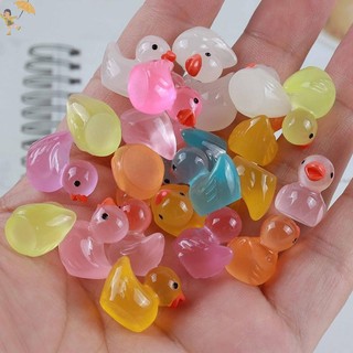[GOU] 50 Chiếc Vịt Nhựa Thu Nhỏ Các Bức Tượng Nhỏ Dễ Thương Dạ Quang Vịt Vườn Cảnh Quan Cây Thủ Công Trang Trí VN