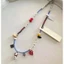 Vòng cổ nữ hiện đại Treeling với chi tiết chó con và mèo vui nhộn Chuỗi xương đòn đính cườm