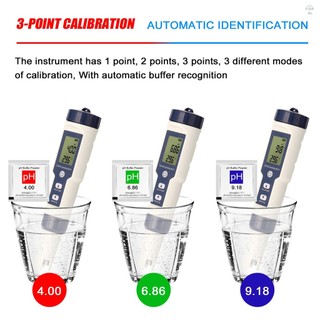Máy đo kiểm tra kết hợp đa tham số chuyên nghiệp 5 trong 1 PH / EC / TDS / Độ mặn / Nhiệt kế Máy kiểm tra đa chức năng kỹ thuật số Máy kiểm tra chất lượng nước