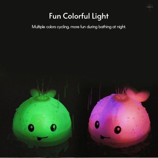 Đồ chơi tắm cho bé Cá voi Tự động phun nước Đồ chơi có đèn LED Cảm ứng phun nước Bồn tắm Đồ chơi tắm cho trẻ mới biết đi Trẻ sơ sinh