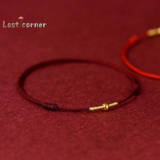 Lostcorner Thời Trang Handmade Vòng Tay Dây Đỏ Vòng Tay May Mắn Nam Nữ Người Yêu Bạn Thân Nhất Vòng Tay May Mắn Vòng Chân Kích Thước Điều Chỉnh Mới