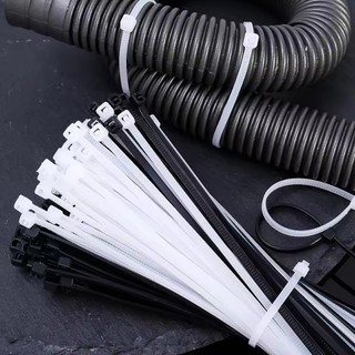 Dây buộc cáp Nylon tự khóa chịu được thời tiết nặng, 100 cái / túi 3x100mm & 3x150mm để quản lý cáp mạng văn phòng tại nhà