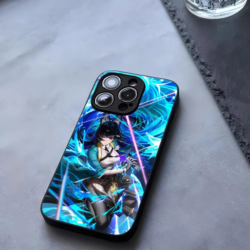 BK-2 Hoshimi Miyabi Ốp Điện Thoại Kính Cường Lực Cho iPhone 13 14 16 12 17.35 11 Pro XS Max Plus Mini X XR SE2020 Coque