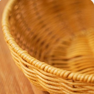 Đĩa trái cây mây giả CHEESELY, giỏ lưu trữ dệt cổ điển cầm tay, hộp đựng hoa kẹo cưới