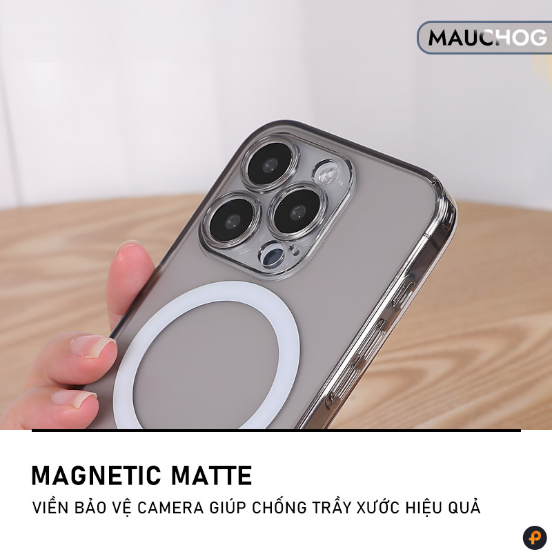 Ốp Nhám Mờ Chống Vân Tay Bảo Vệ Camera Chống Sốc Cho Điện Thoại iPhone 17 Pro Max 16 15 14 13