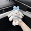 Exhila Đáng Yêu Sang Trọng Thỏ Móc Khóa Búp Bê Mềm Trang Trí Túi Trang Trí Treo Mặt Dây Chuyền Kết Cấu Sang Trọng Cho Bé Gái Sinh Nhật