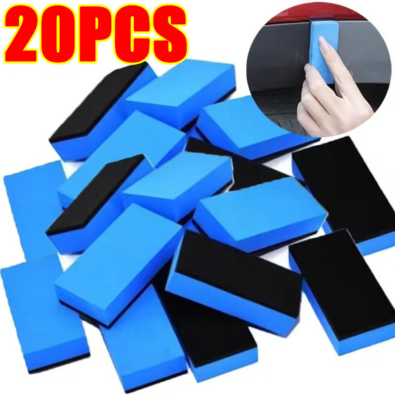 Miếng bọt biển chăm sóc ô tô đa năng - Miếng bọt biển sáp ô tô hai mặt cho lớp phủ Nano, sơn sáp & sơn