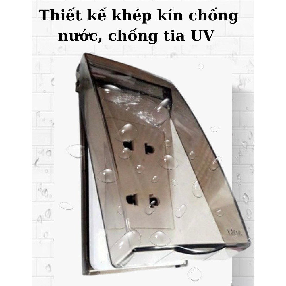 Mặt chống nước che mưa LIOA,mặt che mưa ổ điện LiOA,hộp chụp ổ điện,mặt che ổ cắm,ổ điện ngoài trời,hộp che ổ điện,nắp
