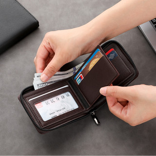 Ví da PU dành cho nam doanh nhân cao cấp Vỏ nhiều thẻ Ví đựng tiền mặt có thể gập lại