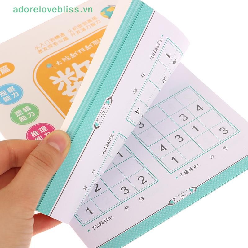 THÊM 1 / 4 Cái Logic Tư Duy Thang Huấn Luyện Xếp Hình Sudoku Sách Dành Cho Người Mới Bắt Đầu Trẻ Em Học Sinh Tiểu Học Bốn Sáu Chín Lưới Trò Chơi BSS