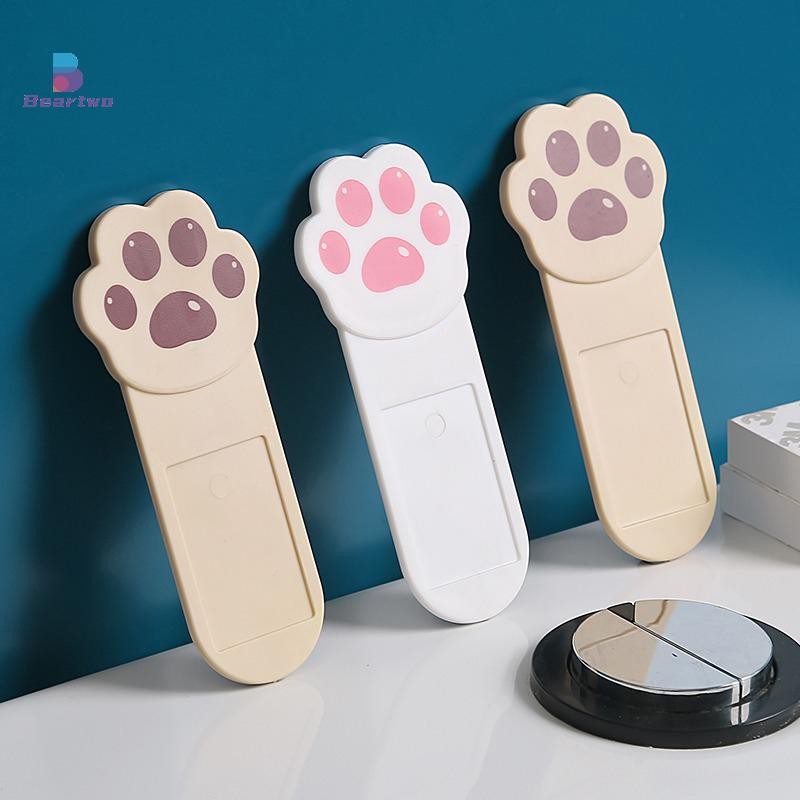 < beartwo > Bộ nâng nắp bồn cầu hoạt hình dễ thương Hình móng vuốt sáng tạo Tay cầm nhà vệ sinh bằng nhựa Dụng cụ mở vỏ sò tiện lợi Phòng tắm Cung cấp tại nhà Đẹp