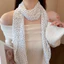 Vòng cổ khăn chấm bi dài Hàn Quốc cá tính khăn quàng cổ cao cấp phong cách cổ điển thời trang nhẹ nhàng sang trọng