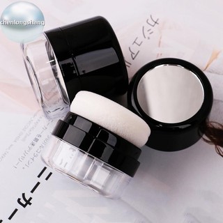 Chenlongshang Hộp Rời Di Động Có Gương Du Lịch Với Nấm Bọt Biển Puff Hộp Đựng Mỹ Phẩm Blusher Lọ Hộp Đựng EN