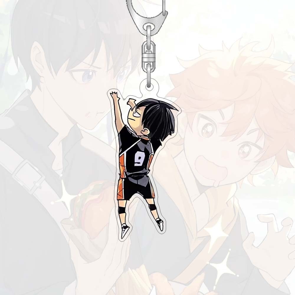 Móc khóa Haikyu Thùng Anime Xung quanh Túi Acrylic Mặt dây chuyền Móc chìa khóa điện thoại