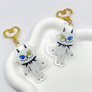 Thai Boy Band LYKN Lycan Lykyou Cosplay Keychain Unisex Kawaii Alloy Acrylic Pendant Keyring Key Chain Bag Acc