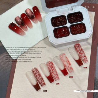 XEIJAYI 4 lưới gel móng tay màu sắc quốc gia, loạt sản phẩm trẻ trung, sơn móng tay bằng keo trị liệu, nghệ thuật làm móng cho tiệm nail