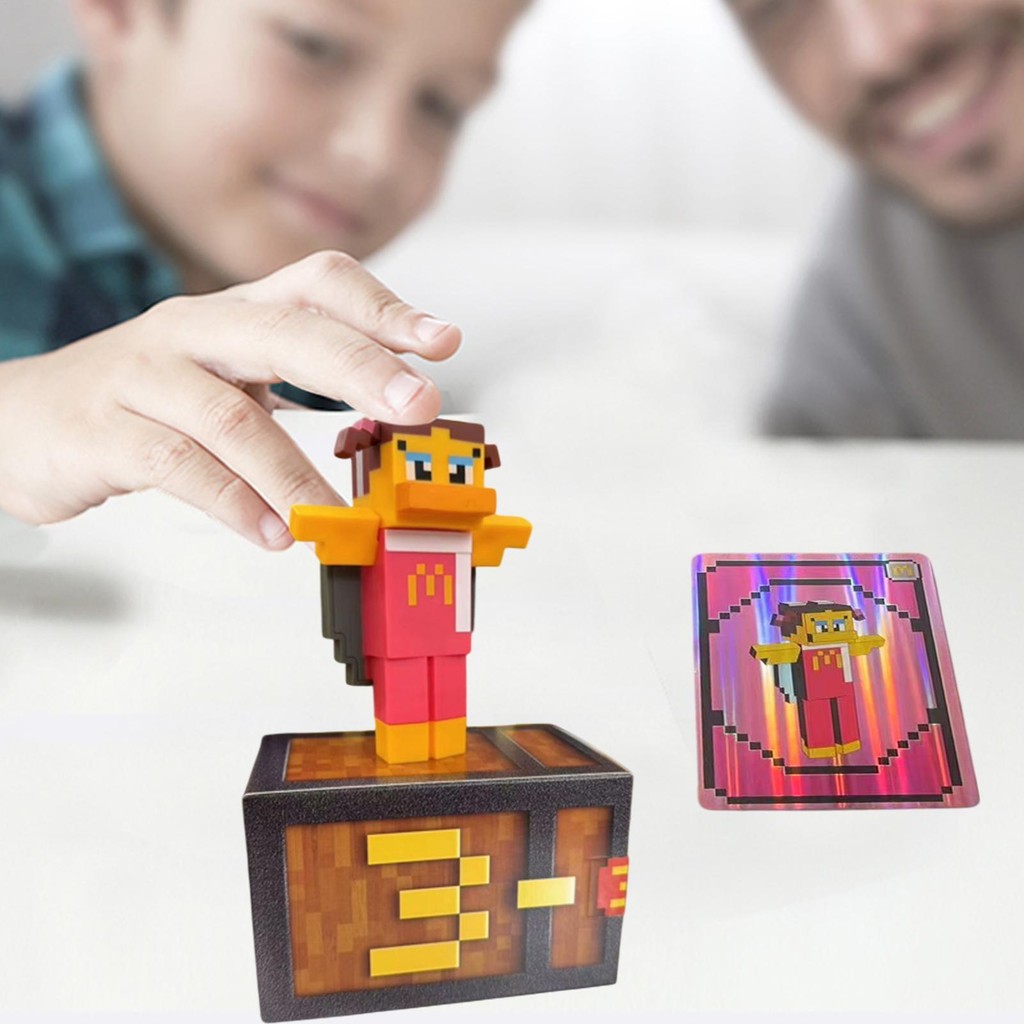 Bộ đồ chơi khai thác McDonald 's A Minecraft Movie 2025 Bộ 6 chưa mở hoàn chỉnh không có mã (không có mã trên thẻ) wipqsvn
