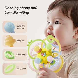 【BabyJoy】Hình Cầu Manhattan Siêu Mềm,Gặm Nướu Silicone Hình Cầu Có,Gặm Nướu Cho Bé,Đồ Chơi Cho Bé Cầm Nắm