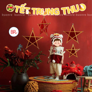 Dây Treo Trung Thu Họa Tiết Hoạt Hình-Phụ Kiện Decor Quán Cà Phê,Lớp Học Lễ Hội Trăng Rằm Chất Liệu Bóng Dày Dặn