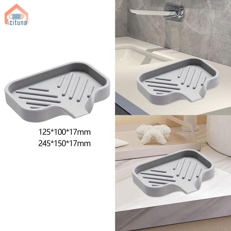 Hộp đựng bát đĩa xà phòng Dụng cụ sắp xếp nhà bếp cho xà phòng bát đĩa / miếng bọt biển / bàn chải Khay bồn rửa nhà bếp cho mặt bàn Vòi sen quầy phòng tắm