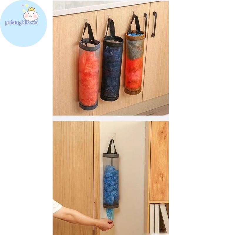 Pufangbliss Túi Đựng Rác Túi Đựng Đồ Nhà Bếp Đựng Rác Treo Tường Hàng Tạp Hóa Giá Đỡ Nhà Tổ Chức Bảo Quản Phụ Kiện VN