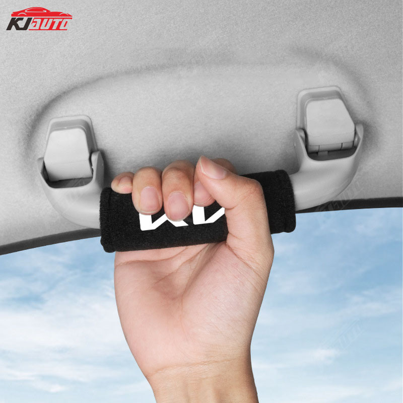 Kia Kn Da Lộn Mái Xe Tay Cầm Vỏ Bảo Vệ Tay Nắm Cửa Da Trang Trí Phụ Kiện Cho Sonet Niro Lai Cerato Stonic Rio Sportage Buổi Sáng Seltos K2 K3 K5