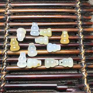 10 Chiếc Ngọc chalcedony Mã Não Mặt Dây Chuyền Nhỏ Tròn Bầu Bình Trang Trí Tua Rua Nhỏ Hòa Bình Khóa Dệt Phụ Kiện