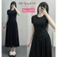 Set Váy Vạt Nhọn Cổ Tròn, Áo Ngắn Tay Kèm Chân Váy Xòe (thun tăm) Women Nữ Nhung