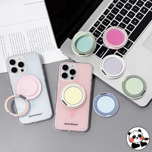Gradient Màu Kẹo Xoay Tay Cầm Cho MagSafe Từ Hoạt Hình Dễ Thương 3D Cặp Đôi Cô Gái Zootopia Rilakkuma Pinkie Pie Giá Đỡ Điện Thoại Di Động Tok Griptok Giá Đỡ Máy Tính Để Bàn