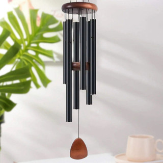 6 Tubes Wind Chimes Large Deep Tone Chapel Bells Outdoor Garden Decor
