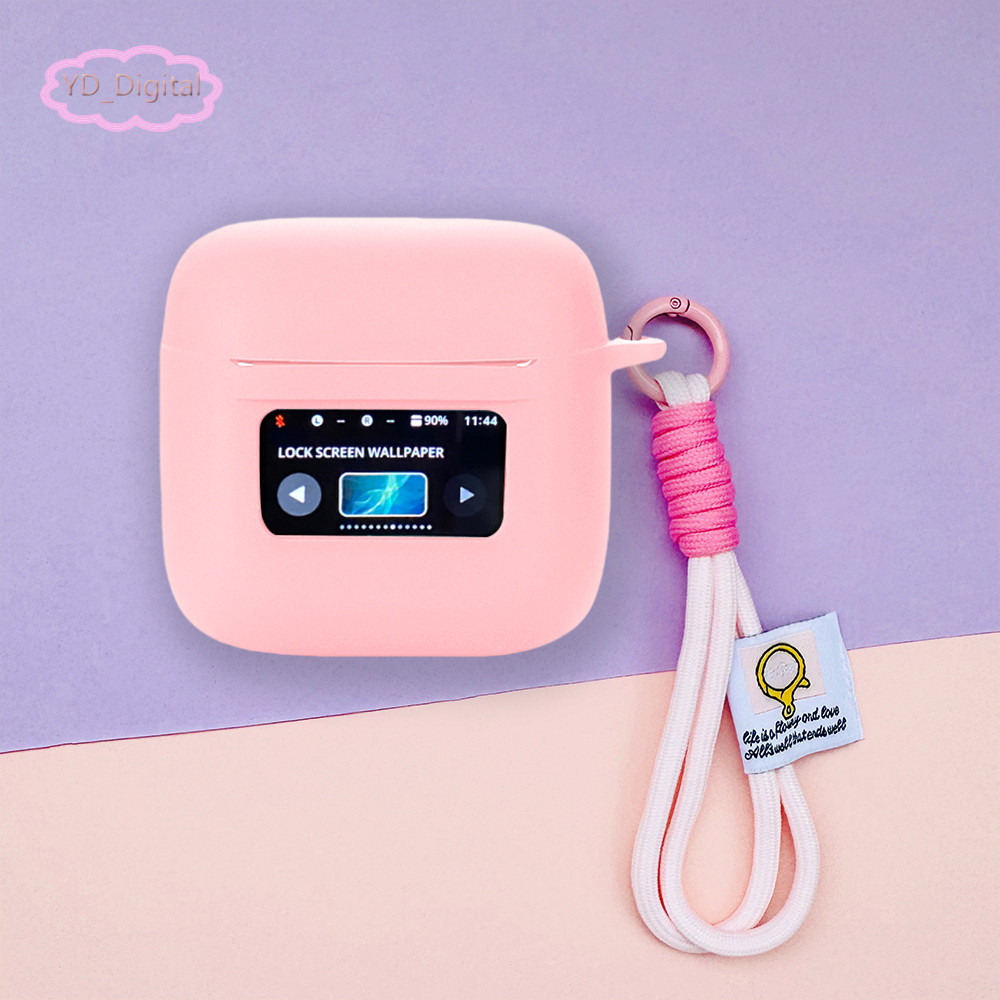 Thích hợp cho Vỏ bảo vệ tai nghe A9 Pro / A10 Pro Tai nghe silicon màu trơn Ngăn sạc mềm Hộp bên ngoài Túi lưu trữ chống sốc bện Lany
