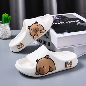 Dép Capybara Dễ Thương Cho Bé - Dép Đi Trong Nhà Tắm Chống Trơn Trượt, Êm Ái