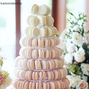 Beto 6 / 10 Tầng Macaron Hiển Thị Đứng Cupcake Tháp Giá Để Bánh Khay Nhựa Cho Đám Cưới Sinh Nhật Bánh Trang Trí Dụng Cụ Bánh n