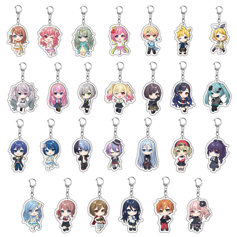 HT3 Hatsune Miku Acrylic Móc Khóa Mặt Dây Chuyền Túi Phụ Kiện Anime Ngoại Vi TH3