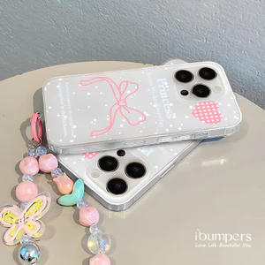 ibumpers Ốp Điện Thoại iPhone Phong Cách Ngọt Ngào Với Dây Xích Lấp Lánh Dainty Ốp Lưng Trong Suốt Nhám Mờ Chống Bẩn Chống Sốc Cho IPhone 16 15 14 12 13 11 Pro Max IP 7 8 Plus X XS XR