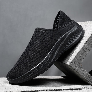 Mùa Hè Mỏng Nhẹ Nam Lưới Thoáng Khí Lưới Giày Slip-On Cặp Đôi Lưới Thể Thao Thường Ngày Hai Cánh